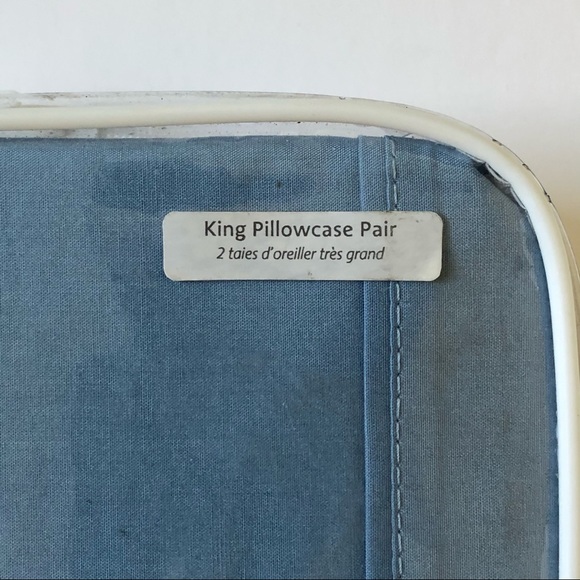 LACOSTE CAMEO ALLURE BLUE KING PILLOWCASES. 2. NEW - Picture 3 of 5